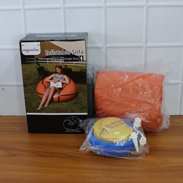 inflatablesofa-live.jpg Foldable Cartoon Style Sofa Chair Ball Chair for Adults Kids Size 110×85 cm