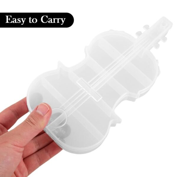 jewel-storage-box-03.jpg Violin Shape Plastic Storage Box (1 Pc)