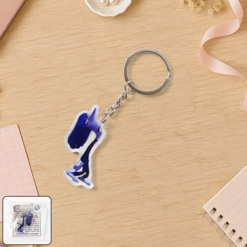Cute Cartoon Character Acrylic Keychain (1 Pc)