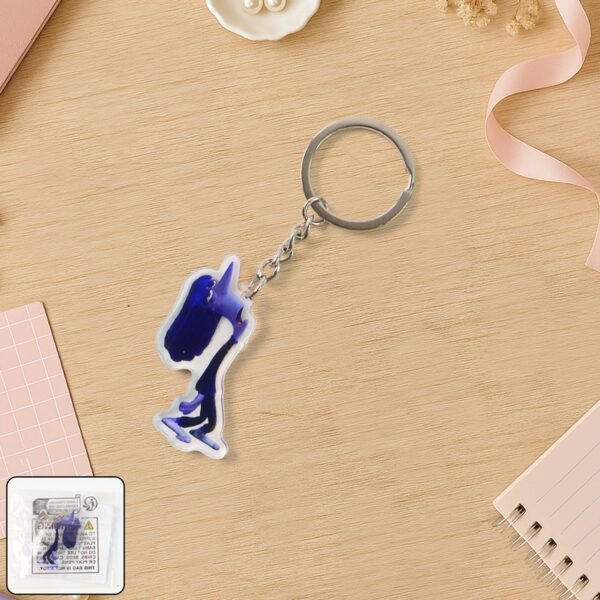 Cute Cartoon Character Acrylic Keychain (1 Pc)