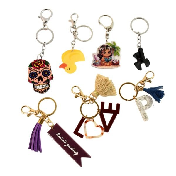 Trendy Designer Assorted Keychains (Mix Design / 1 Pc)