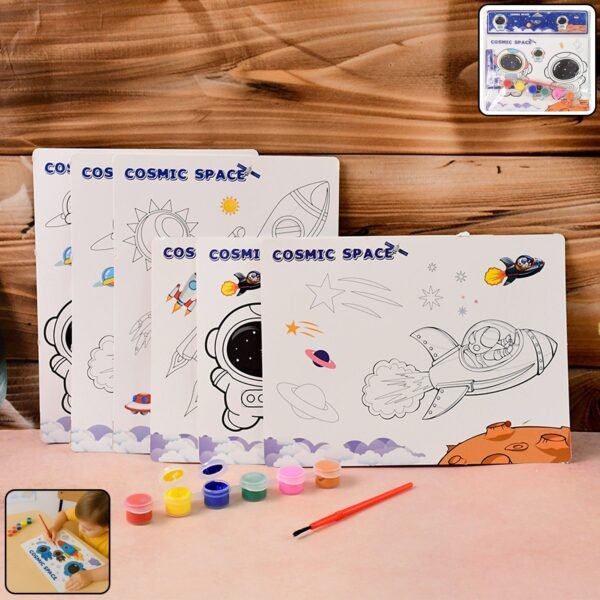 kids-painting-_-coloring-kit-01.jpg Cosmic Space Theme Kids Painting and Coloring Kit