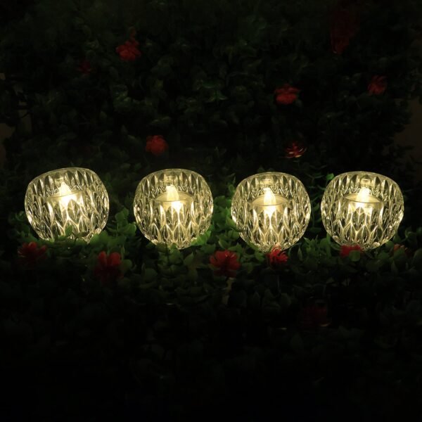Set of 12 Crystal Style LED Decorative Lamps / Candle