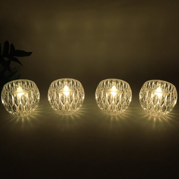 Set of 12 Crystal Style LED Decorative Lamps / Candle