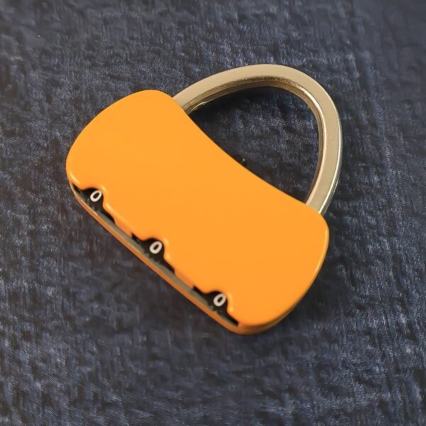 Portable Security 3-Digit Combination Travel Lock (1 Pc)