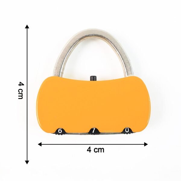 Portable Security 3-Digit Combination Travel Lock (1 Pc)
