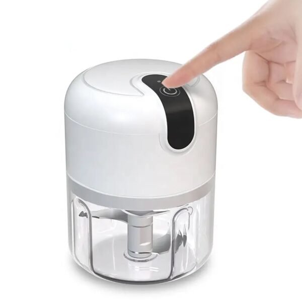 m4.jpg Wireless USB Rechargeable Mini Electric Garlic Machine / Chopper (250Ml)