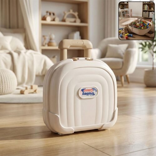 minitrolleytoystorage-WOSKU-01.jpg Kids Portable Toy Storage Box with Handle (1 Pc)