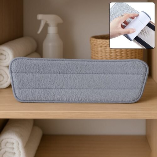High-Quality 40x13 cm Reusable Flat Mop Microfiber Cleaning Pad Refill (1 Pc)