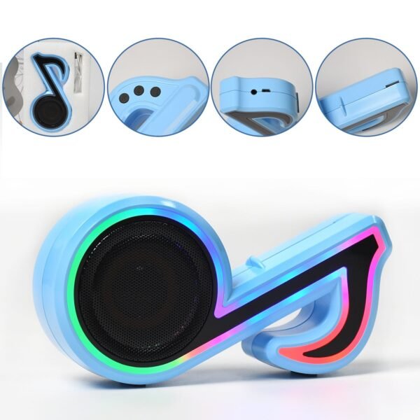 Mini Portable Music Note Bluetooth Speaker for Phone & Computer