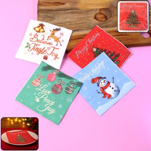 napkin-WOSKU-01.jpg 200 Pc Premium Festive Design Paper Napkins 10x10 Inch (26x26 cm)