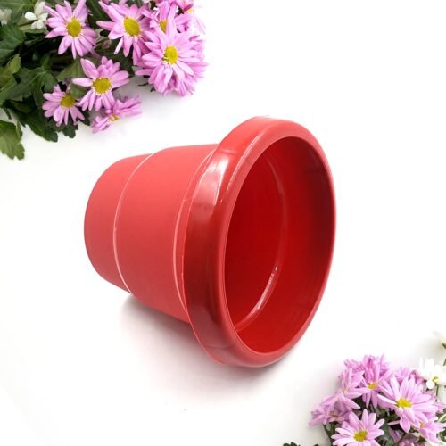 Plastic Heavy-Duty Plant Container Pot for Indoor & Balcony Garden (13cm, 1 Pc)