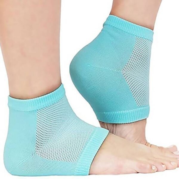 Heel Pain Relief Silicone Gel Heel Socks (Multicolor)