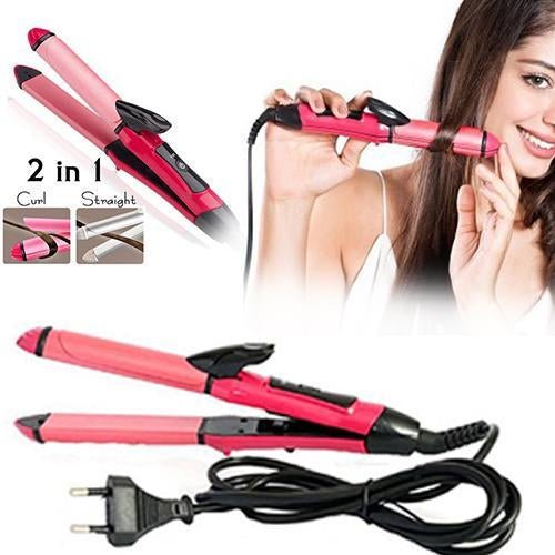nova_5_82e5bfab-cf51-454d-a508-591952560df0.jpg 2-in-1 Hair Straightener & Curler – Heating Iron for Styling Hair & Accessories