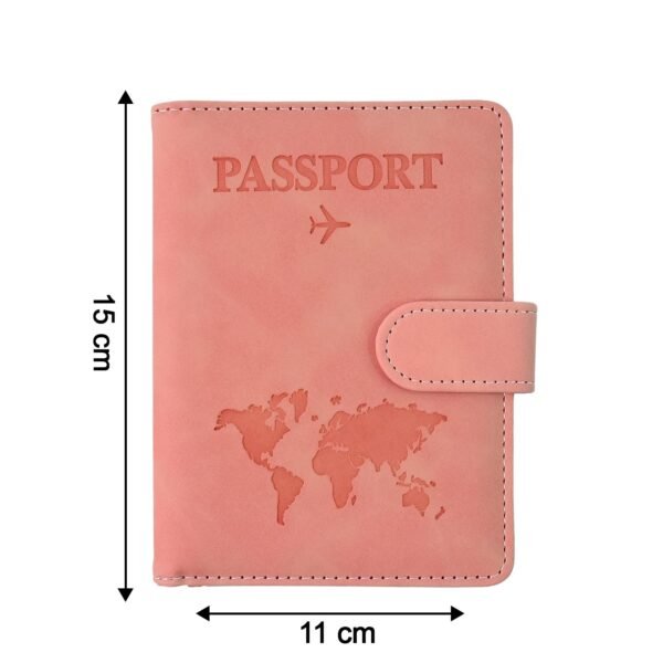 Premium World Map Design Travel Passport Holder & Wallet (15x11cm / 1 Pc)