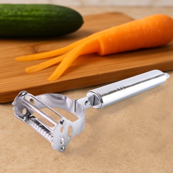 peeler-01_c91ea097-103d-4404-9e1d-589cfb2b2959.jpg Heavy Duty 2-in-1 Multipurpose Stainless Steel Vegetable Peeler and Julienne Cutter