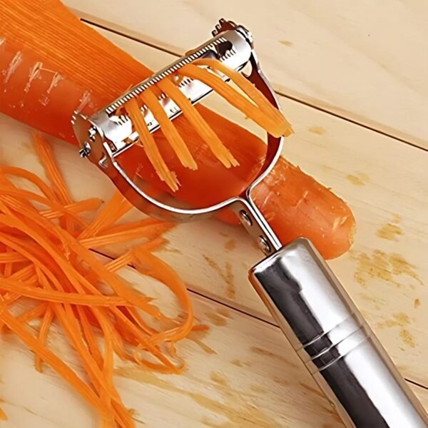 peeler-03_3ad20db2-22ae-43eb-8d87-511beb019c8a.jpg Heavy Duty 2-in-1 Multipurpose Stainless Steel Vegetable Peeler and Julienne Cutter
