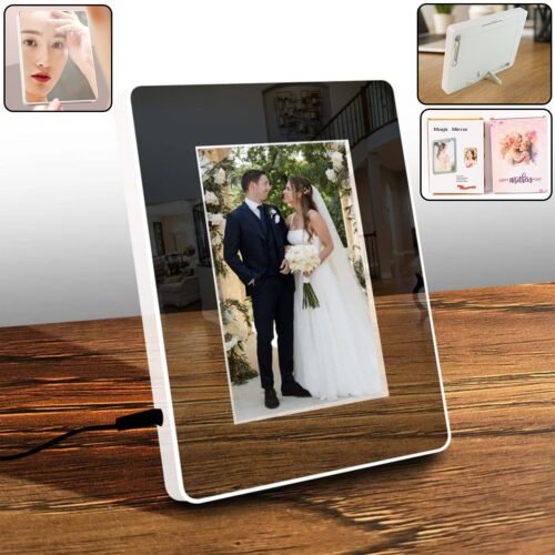 photo-frame-_-mirror01.jpg Multifunctional LED Magic Mirror with Hidden Photo Frame (1 Pc)