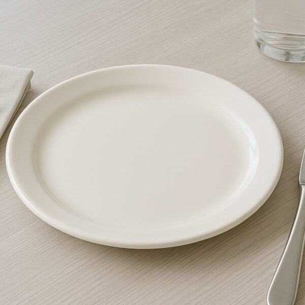 plate-07.jpg Plastic Round Dinner / Serving Plate – 23 cm (1 Pc)