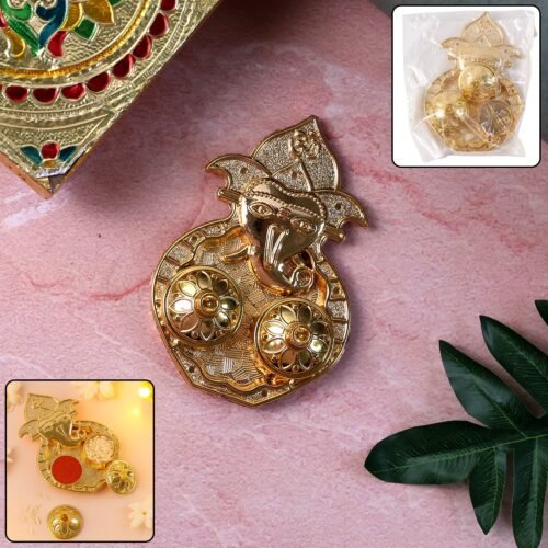poojathali2-WOSKU-01_8d293d63-7e6d-4206-8fcb-c2537bc9cf98.jpg Traditional Golden Lord Ganesha Kumkum Dish (1 Pc)