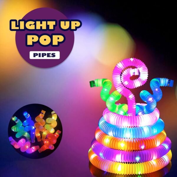 Colourful Tubes Sensory Toys Stretch Fidget Tube Toys Pull Tubes Fidget Toys