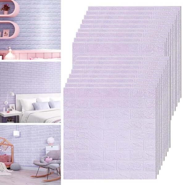 Wallpaper 3D Foam Wallpaper Sticker Panels (76 x 70 Cm / 1 Pc)
