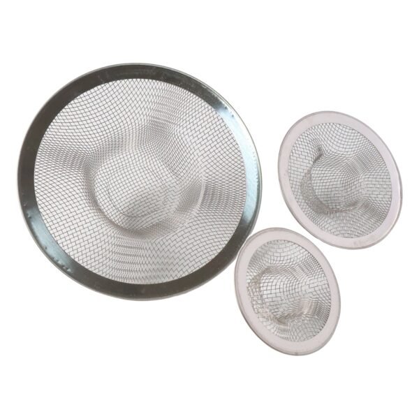 sinkstrainer-04.jpg Stainless Steel Sink Drain Strainer Set (3 Pc)