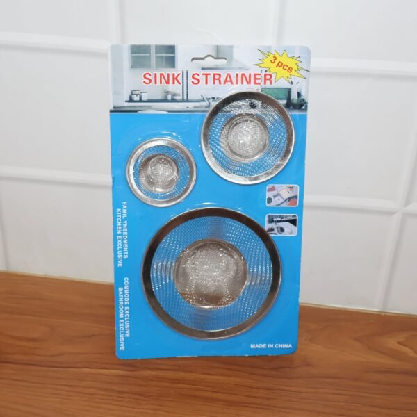 sinkstrainer-live.jpg Stainless Steel Sink Drain Strainer Set (3 Pc)