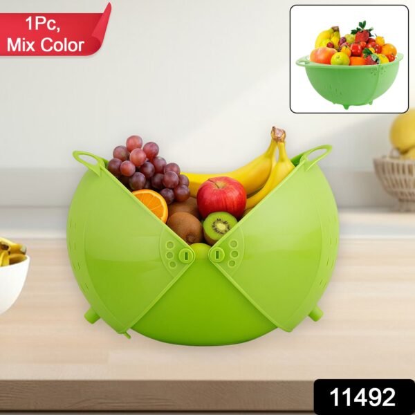Apex Smart Basket 3in1 Multiuse Fruit And Vegetable Bowl  (1 Pc / Mix Color)