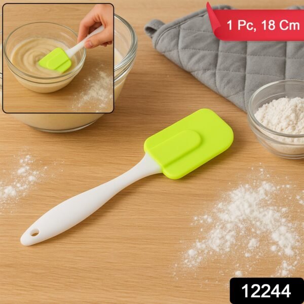 sku_2d1ff439-5add-4051-9724-dc0c17fb4793.jpg Silicone Cooking Spatula for Baking (1 Pc / 18 Cm / Mix Color)