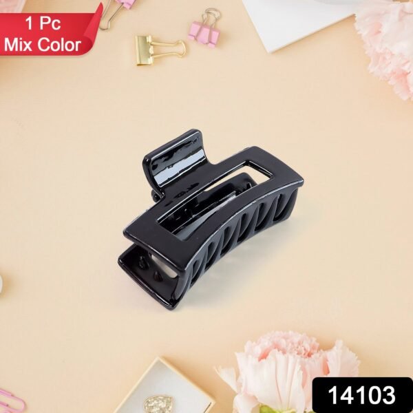 sku_3d895729-9797-4888-b372-68799ce1f515.jpg Matte Finish Rectangle Hair Claw Clip Women and Girls – Assorted Color Pack – 1 Pc