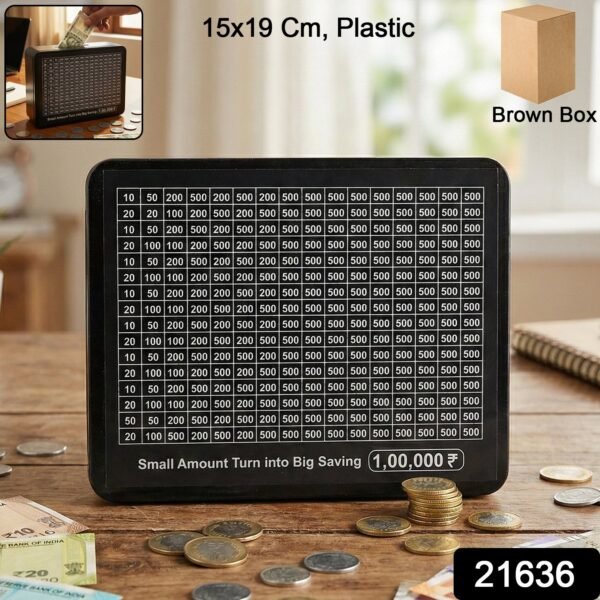 Reusable Savings Tracker Money Box (1 Pc)