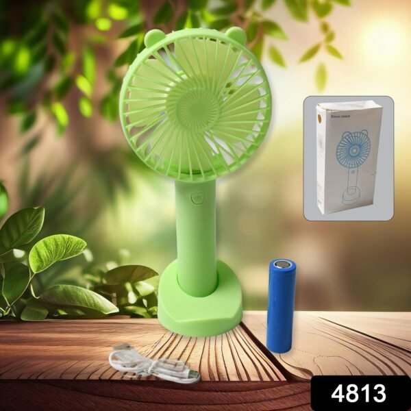 Portable Classic Hand Fan 3-Speed Table Fan for Office School Home Use