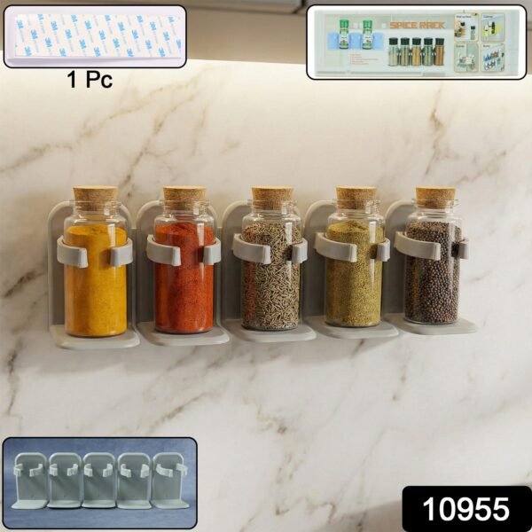 sku_c2b0356e-991a-4842-9941-1d1ad1b38343.jpg Wall-Mounted Adjustable Spice Rack Organizer (1 Pc)