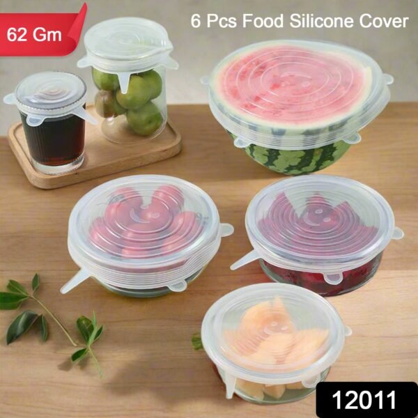 sku_ea0d2c5e-ec5f-40a4-826e-d655e983d3b3.jpg Silicone Food Cover Stretch Lids (6 Pcs Set / 62 Gm)