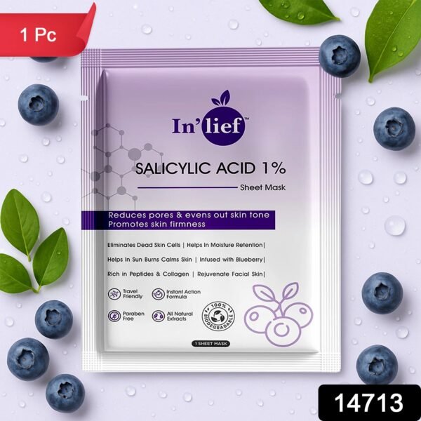 sku_f5b1f6c5-aba2-48bb-9b27-3404469bd465.jpg In’lief Salicylic Acid 1% Clarifying & Pore-Refining Facial Sheet Mask (1 Pc)