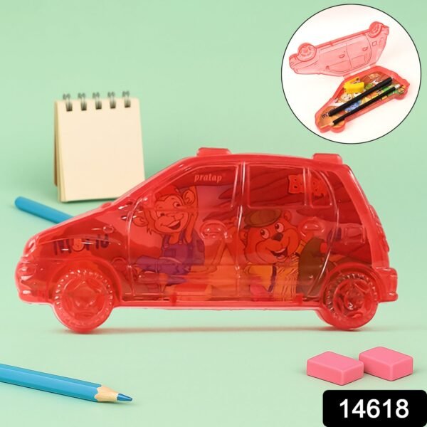 Car Shape Plastic Compass Box for Kids (1 Pc)