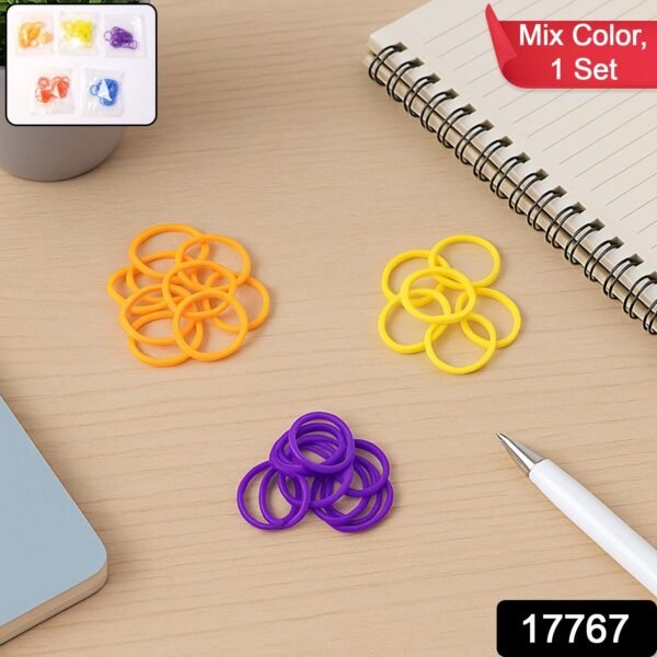 sku_fef87d67-b3f1-4213-85e2-4981ee361774.jpg Premium Strong Elastic Rubber Bands – Multipurpose Mix Color Bands (1 Pkt)