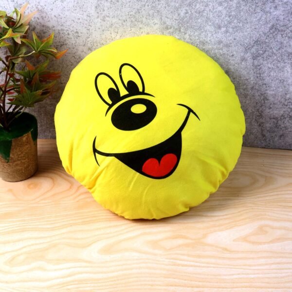 Cute Round Smiley Face Soft Pillow Cushion (30 x 30 Cm / 1 Pc)