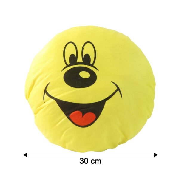 Cute Round Smiley Face Soft Pillow Cushion (30 x 30 Cm / 1 Pc)