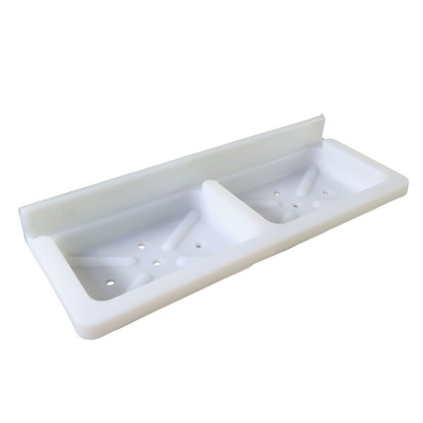 soap-dish-holder-05_af9ee6a7-40f0-4f90-aa00-fe54aab92b5d.jpg Wall Mounted Double Compartment Soap & Sponge Holder (1 Pc)