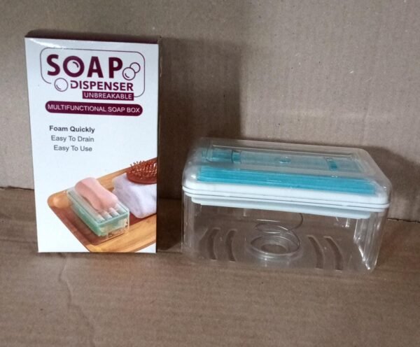 2-in-1 Portable Soap Dish & Dispenser – Multifunctional Soap Holder  (1 Pc)