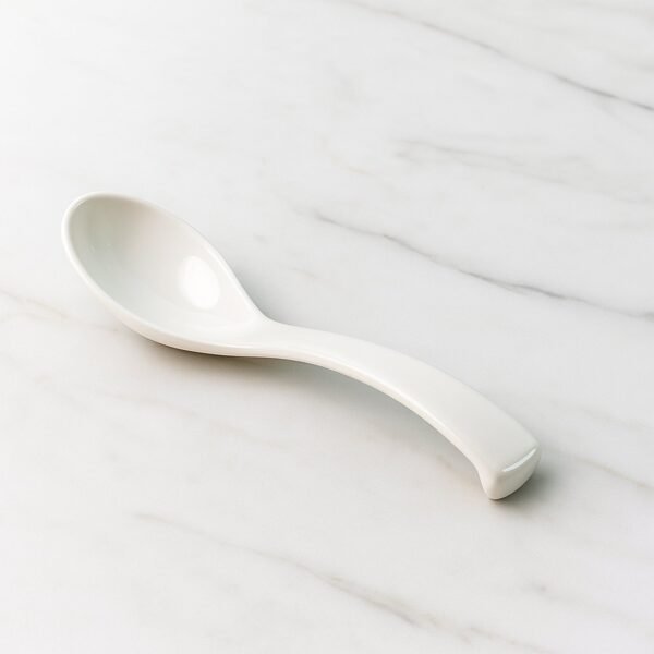 Plastic Soup Spoon – Deep Bowl (1 Pc / White)