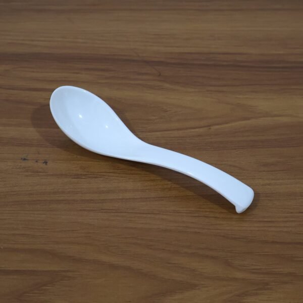Plastic Soup Spoon – Deep Bowl (1 Pc / White)