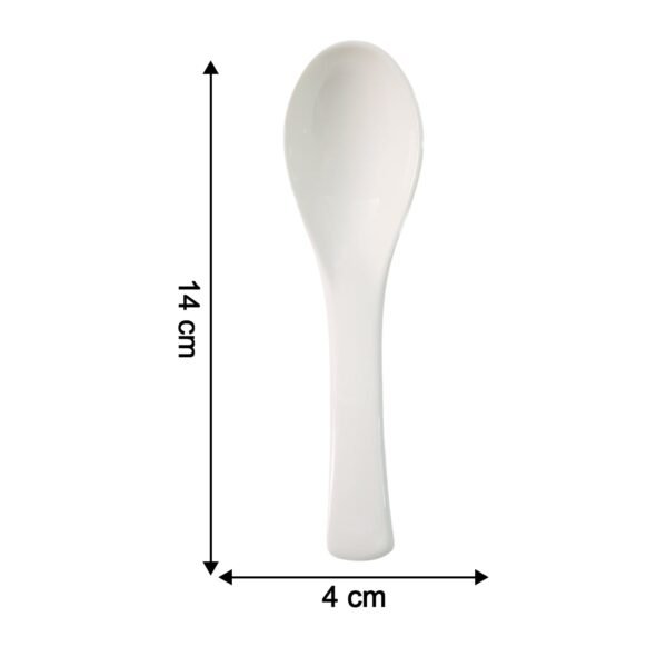 Plastic Soup Spoon – Deep Bowl (1 Pc / White)