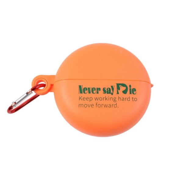 Plastic Round Multi-Purpose Empty Storage Box with Keychain (1 Pc)