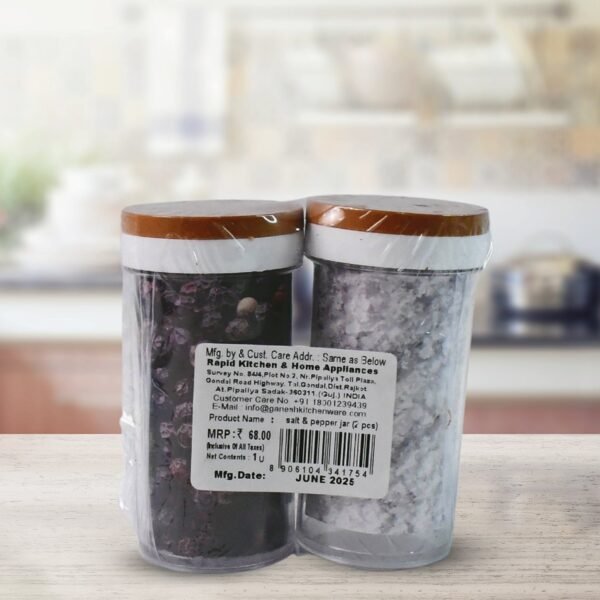 Ganesh Airtight Transparent Kitchen Storage Container Jar Set (2 Pc)