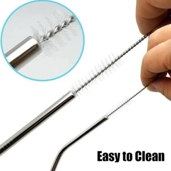 straws-03.jpg Set of 4 Stainless Steel Straws & Brush (2 Straight straws, 2 Bent straws, 1 Brush)