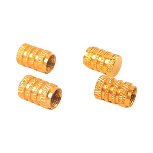 Tire Valve Stem Caps Fit 4pcs Silver