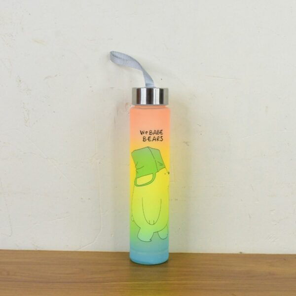 300 ML Cute Cartoon Printed Plastic Water Bottle